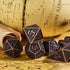 UDIXI Metal DND Dice Maze Carved D&D Dice Set 7PCS Copper Metal Dice with Leather Pouch for Dungeons and Dragons Role Playing Games...