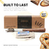 Handcrafted Bread Lame Made of Rich Dark Walnut Wood - Superior Handgrip Design for Easy Use & Clean Cuts - Natural Cork Storage Case with 10 Repl...