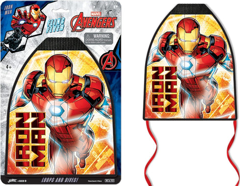 JA-RU Marvel Avengers Kite Launcher Toy w/Rubber Band Slingshot (1 Airplane Glider) Iron Man Flying Toys for Kids, Boys & Girls. Outdoor Sports Ga...