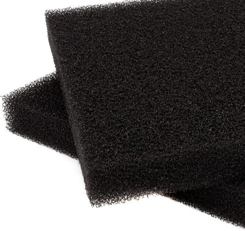Aquarium Sponge Filter Media Pad 9 x 9 x 1 inch, Cut to Fit Biochemical Filter Bio Foam Pad, 2 Pcs...