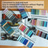 1600pcs Translucent Page Markers,Morandi Sticky Note Tabs with Binders,Repositionable Book Flags Tabs Strip for Annotating Books,Clear Sticky Note...