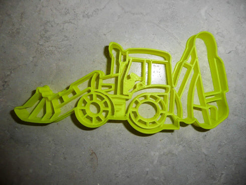 BACKHOE DIGGER EXCAVATING CONSTRUCTION EQUIPMENT VEHICLE COOKIE CUTTER MADE IN USA PR3231...