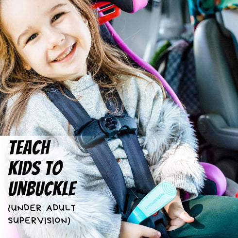 UnbuckleMe Car Seat Buckle Release Tool - Easy Opener Aid for Arthritis, Long Nails, Older Kids - Button pusher for infant, toddler, convertible 5...