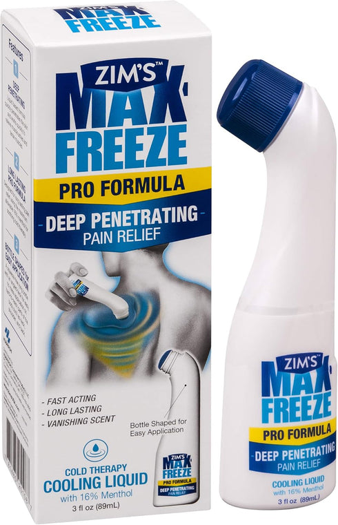 Zim's Max Freeze Pain Relief Topical Analgesic Cooling Liquid for Muscles and Joints Associated with Backaches, Arthritis, Strains, Bruises & Spra...