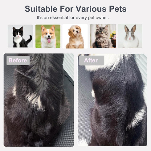 5 IN 1 Pet Grooming Brush Kit,Dog&Cat Self Cleaning Slicker Brush for Shedding.Dematting&Deshedding Dog Brush,Cat Hair Brush,Suitable for Small&La...