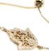 LESLIE BOULES 18K Gold Plated Hamsa Bracelet for Women Adjustable Chain...