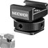 NEEWER Cold Shoe Mount Adapter Compatible with DJI Hollyland Rode Wireless Lavalier Microphone Receiver, Anti Drop Mic Accessories with Retractabl...