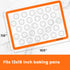HOTPOP 2-Pack Silicone Baking Sheet Set - No-Stick Cookie Sheets for Baking with Outlined Silicone Mats for Macarons, Pastries, Buns, Bread - 16.5...