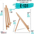 US Art Supply 14 inch Tall Medium Tabletop Display A-Frame Easel (1-Each), Accommodates canvas art up to 12" high...