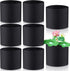 8 Pcs Plant Pots for Pond Plant Baskets Heavy Duty Fabric Pots Black Nonwoven Fabric Plant Pot Breathe Reusable Grow Pots for Pond, Garden, Aquati...