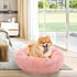 NOYAL Calming Dog Bed Donut Anti anxiety Fluffy Dog Bed for Small Medium Dog and Cat...