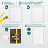 10" x 13" White Plastic Access Panel. Service Shaft Door Panel. Plumbing, Electricity, Heating, Alarm Wall Access Panel for Drywall. Bathroom Serv...
