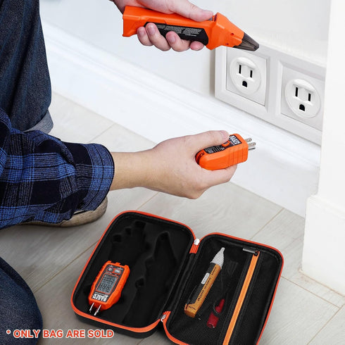 Hard Case, Storage Box for Klein Tools ET310 AC Circuit Breaker Finder, 80041 Outlet Repair Tool Kit and RT250 Integrated GFCI Receptacle Tester A...