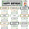 116Pcs Eucalyptus Birthday Bulletin Board Set Classroom Happy Birthday Chart Cutouts Name Plates Decorations for Calendars Bulletin Boards Wall Pr...