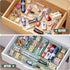 Famhap 9 PCS Plastic Drawer Organizer Set, Desk Drawer Divider Organizer Trays, Vanity Storage Bins for Makeup, Jewelry, Utensils, Gadgets for Kit...
