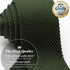 Men's Pointed Knit Tie Necktie Width 2.75 inches Washable Solid Color Hunter Moss Green...