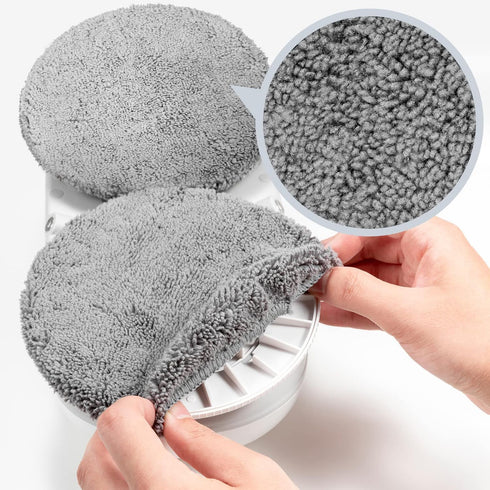 Tosima Accessory for Window Cleaning Robot, Washable and Reusable Cleaning Cloth for W2/W3 Window Cleaner, 12 Pieces (6 Groups)...