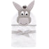Hudson Baby Unisex Baby Cotton Animal Face Hooded Towel, Happy Donkey, One Size...