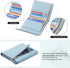 Travelambo RFID Blocking Small Mini Compact Wallet Coin Pouch Holder Trifold Credit Card Holder Pocket Purse for Women (Napa Blue)...