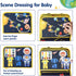 Montessori Busy Board Toys for Space Exploration, Sensory Games Travel Activities Toddlers Press&Push, Pull String, Educational Learning Fine Moto...