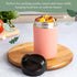 Goodful Stainless Steel Food Jar, Double Wall Vacuum Sealed Insulated Food Storage Container with Carry Handle Lid, 16-Ounce, Blush...