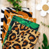 Whaline 5Pcs Safari Theme Cotton Fabric Bundles 18 x 22 Inch Animal Print Fat Quarters Safari Animal Quilting Patchwork Squares Sewing Fabrics for...