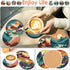 ijbnhd 8 Pcs Diamond Painting Coasters with Holder, Abstract Landscape Diamond Art Coasters Diamond Painting Kits for Beginners, Adults Art Craft ...