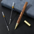 Cobee Vintage Wooden Ballpoint Pens, Handcrafted Wood Rollerball Pen with 2 0.5mm Black Ink Refills and Gift Box Luxury Fine Point Sign Pen for Jo...