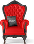 VViViD Red Weatherproof Faux Leather Finish Marine Vinyl Fabric (1.5ft x 54")...