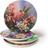 CoasterStone Absorbent Coasters, 4-1/4-Inch, Hummingbirds in Floral, Set of 4...