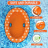 Pet Soft Dog Float Raft - Inflatable Dog Swimming Float for Summer (Small, Orange)...