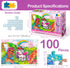 Marlo&Buzz 100-Piece Glitter Jigsaw: Unicorn and Mermaid Princess Puzzles Designed for Kids ages 4-8. Large Pieces for Little Hands, Easy Daily Fu...