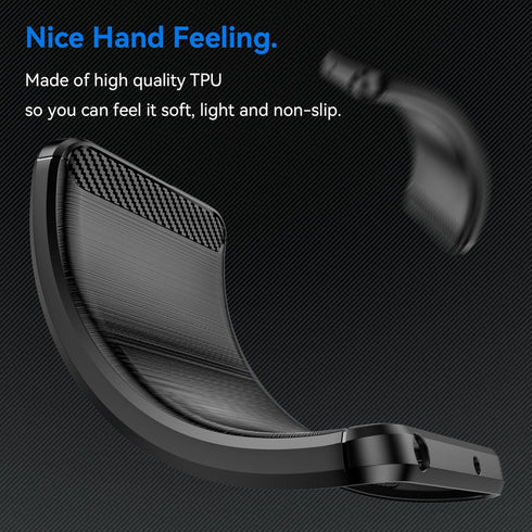 Osophter for Revvl 7 5G Case: T-Mobile Revvl 7 5G Phone Case Shock-Absorption Flexible TPU Rubber Protective Cell Cover for T-Mobile Revvl 7 5G(Bl...