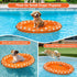 Pet Soft Dog Float Raft - Inflatable Dog Swimming Float for Summer (Small, Orange)...