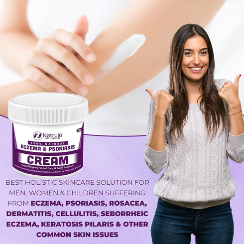 Natrulo Natural Skin Cream 2oz – Itch Skin Ointment Lotion for Adults, Kids, Baby – Safe, Gentle on Sensitive Skin, Moisturizing, Herbal Face & Bo...