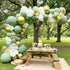 Green Balloon Garland Kit with Sage and Olive Balloons - 112pcs Sage Green Balloons with Gold Butterfly for Weddings, Baby Showers, Birthdays, and...