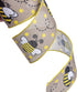 ATRBB Honey Bee Wired Edge Ribbon, Cute Honeybee and Polka Dot Print Ribbon for Wreaths, Gift Wrapping and Party Decoration, 10 Yards by 2.5 Inche...