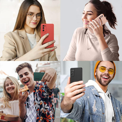 UEEBAI Case for Samsung Galaxy S9, Slim Liquid Silicone Case Shockproof Full Body Protection Phone Case with Anti-Scratch Microfiber Ultra Slim So...