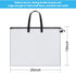 Outus Art Portfolio Bag Poster Storage Bag Poster Board Holder with Handle and Zipper 19 x 25 Inch Organizer Transparent Bag for Large Posters, Po...