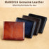Men's Real Leather RFID Blocking Bifold Wallet Stylish Anti Theft Security (Brown-02)...