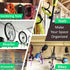 4 Pack Heavy Duty Garage Bike Storage and Utility Hooks-Bike Hooks for Garage Wall and Ceiling-Garage Hooks for Hanging Bicycle,Hose,Cords,and Gar...