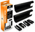 Cable Management Trays - 2-Pack 16-Inch Raceway Channels - Cord Holder Kit for Under Desk, Office, and Kitchen Use by Simple Cord (Black)...