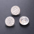Jerler 10 Pcs Sliver Rhinestone Buttons Crystal Embellishments Sew on Clothing Buttons...