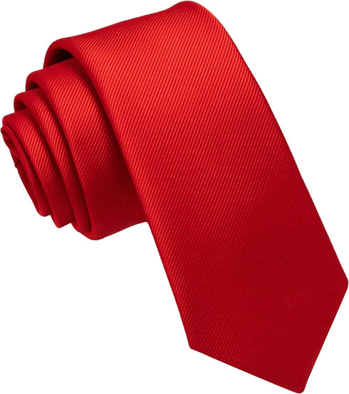 JEMYGINS 2.4" Solid Color Skinny Tie Slim Necktie for Men...