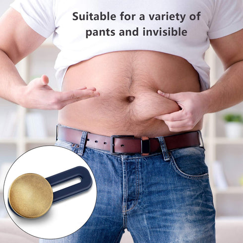 12 Pieces Button Waist Extender Stretch Waistband Extender Elastic Metal Button Extender for Women and Men Jeans Collar Cuffs Pants Supplies...