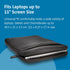 Kensington 11.6-Inch Laptop Sleeve with Storage Pocket for Chromebook, Laptop, Tablet (K62609WW),Black...
