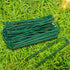 Garden Pegs Pins Ground Stakes Staples Spikes U Shaped Landscape Securing Nail Pin Lawn Fabric Netting Matting 6Inch 20PCS...