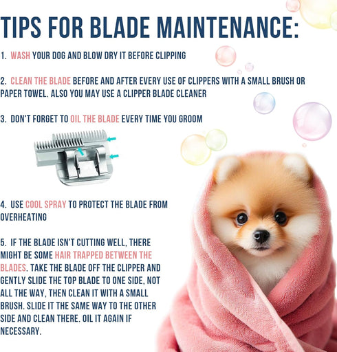 HQRP #10 Blade Dog Grooming Replace A5 Detachable Clipper Blades for Dog Grooming Blades UltraEdge/Ceramic Edge Compatible with Andis/Oster A6/Wah...