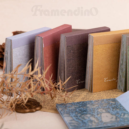 Framendino, 6 Pack Journal Stickers Scrapbooking Supplies Textured Cardstock Scrapbooking Vintage Paper for Writing Drawing Travel Journal DIY Art...