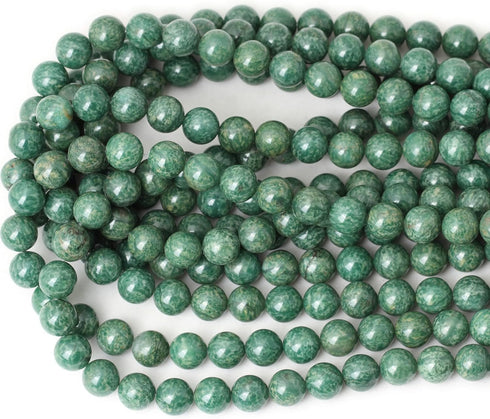 35PCS 10mm Natural African Jade Gemstone Round Loose Beads for Jewelry Making DIY Findings 1 Strand 15"...